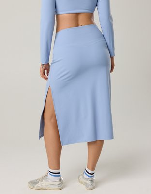 OFFLINE By Aerie Real Me XTRA Ribbed Midi Skirt