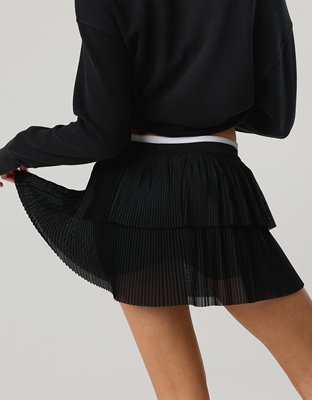 OFFLINE By Aerie Real Me Pleated Mesh Skort