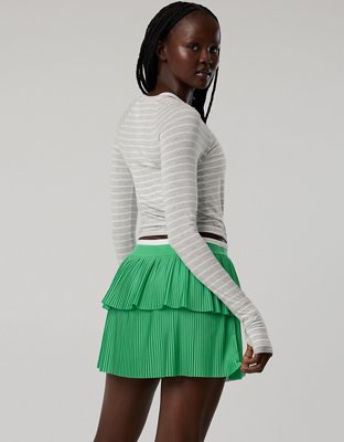 OFFLINE By Aerie Real Me Pleated Mesh Skort