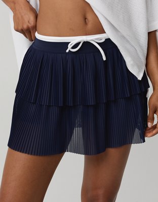OFFLINE By Aerie Real Me Pleated Mesh Skort