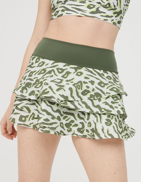 Женские юбки Aerie OFFLINE Maggie Printed Ruffle Tennis Skirt