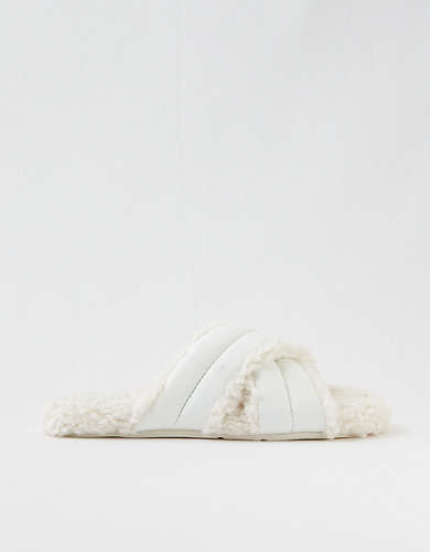 OFFLINE By Aerie Quilted Puffer Slides