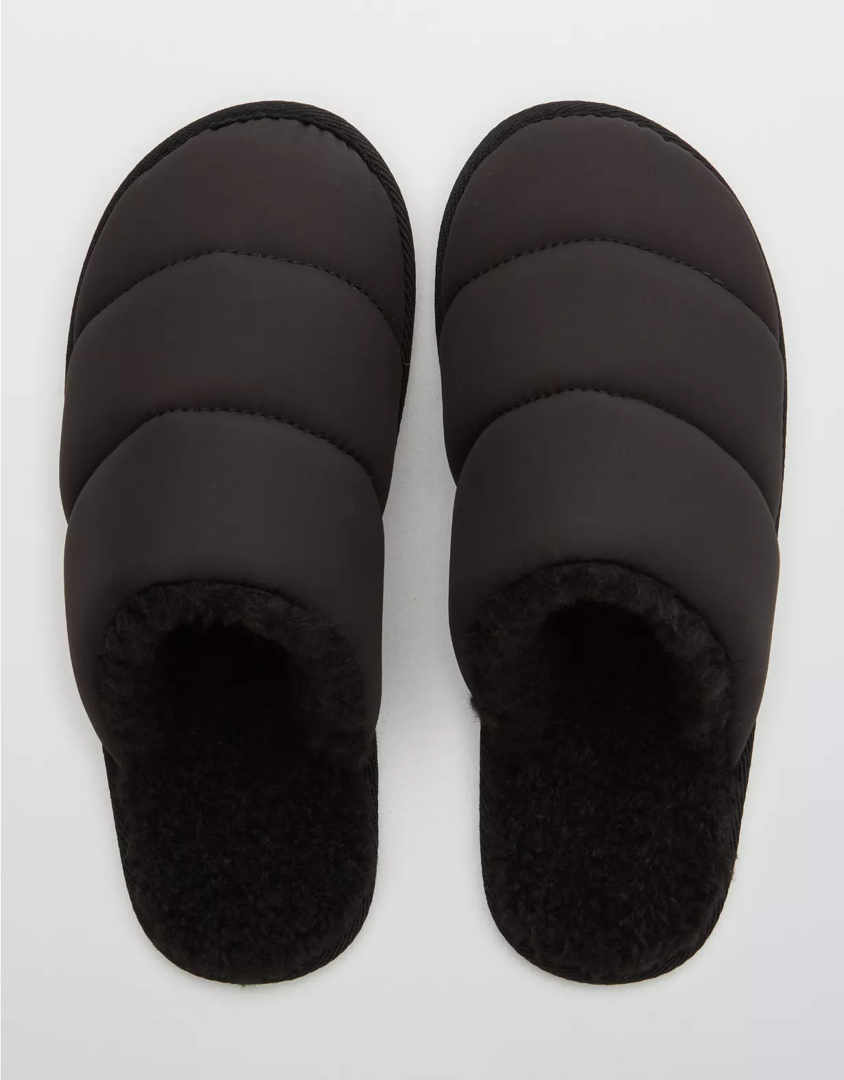 OFFLINE By Aerie Sherpa Lined Puffer Slides
