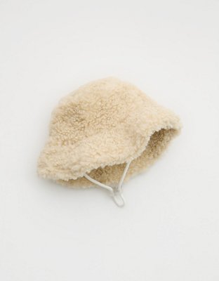 Женские головные уборы Aerie OFFLEASH By Aerie Pet Sherpa Bucket Hat — фото 4