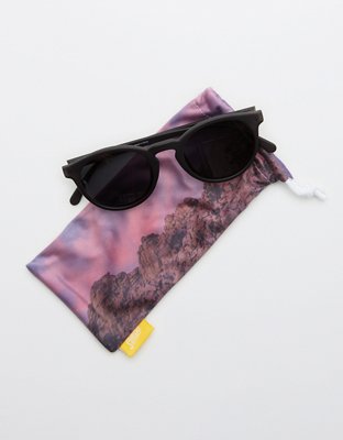 Женские солнцезащитные очки Aerie Sunski Dipsea Black Slate Sunglasses — фото 2