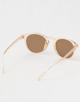 Женские солнцезащитные очки Aerie Sunski Dipsea Champagne Brown Sunglasses — фото 3