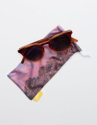 Женские солнцезащитные очки Aerie Sunski Yuba Caramel Ocean Sunglasses — фото 2