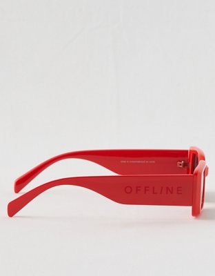 Женские солнцезащитные очки American Eagle Offline By Aerie Sidewalk Polarized, цвет: Оранжевый — фото 4