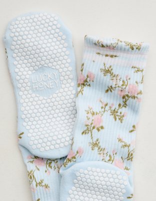 LUKCY HONEY Flower Grip Socks