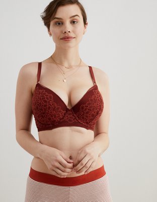 Aerie Real Power Plunge Push Up Bra
