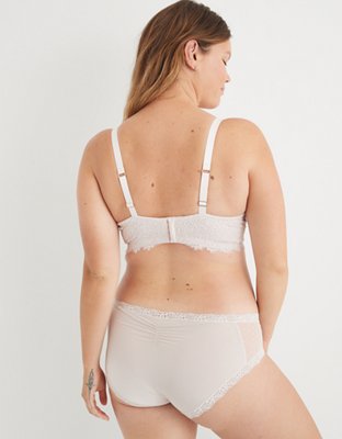 Aerie Real Power Plunge Push Up Eyelash Lace Bra