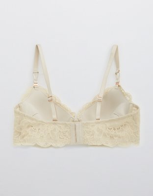 Aerie Real Power Plunge Push Up New Blooms Lace Bra