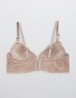 Aerie Real Power Plunge Push Up New Blooms Lace Bra