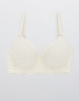 Aerie Real Power Unlined Embroidery Bra