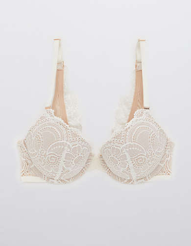 Charlie Lace Bra, Petite, Demi-Cup, Removable Padding, Push-Up