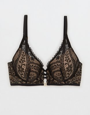 34C/32D - Aerie Paisley Patterned Lace Bra