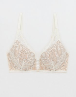 Paisley Lace Bra White