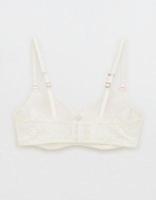 Show Off Eyelash Lace Plunge Push Up Bra