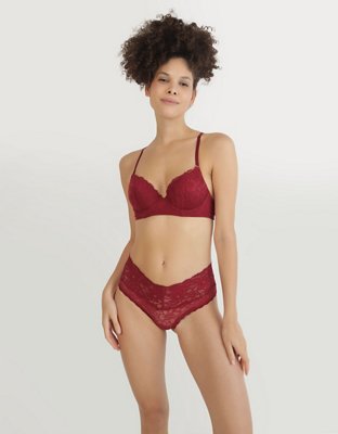 Show Off Bra de Encaje Eyelash con Escote Profundo y Pushup
