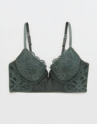 Show Off Plunge Push Up Rooftop Garden Lace Bra