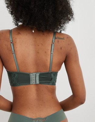 Show Off Bra de Encaje Rooftop Garden con Escote Profundo y Pushup