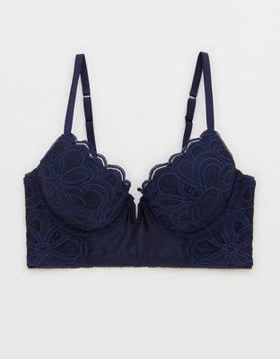 Show Off Plunge Push Up Rooftop Garden Lace Bra