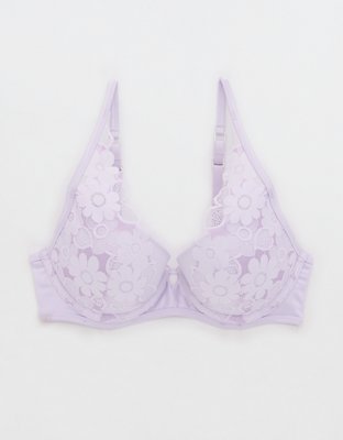 Show Off Plunge Push Up Real Lace Bra