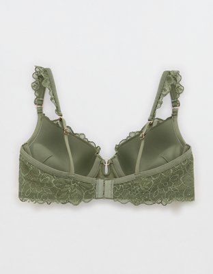 Show Off Summer Sparkle Lace Plunge Push Up Bra