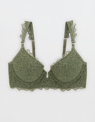 Show Off Summer Sparkle Lace Plunge Push Up Bra