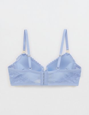 Soutien-gorge pigeonnant plongeant avec dentelle plein la vue
