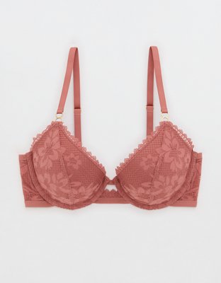 Show Off Lace Plunge Push Up Bra