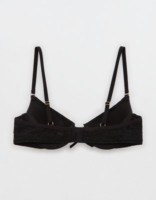 Show Off Bra de Encaje Vintage con Escote Profundo y Pushup
