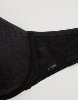 Show Off Bra de Encaje Vintage con Escote Profundo y Pushup