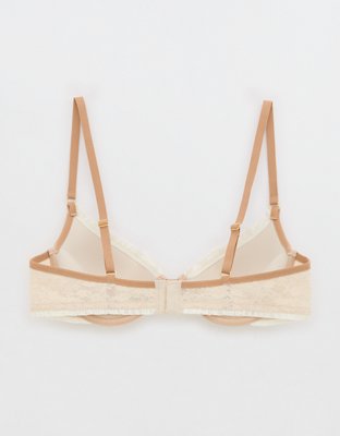 Show Off Vintage Lace Plunge Push Up Bra