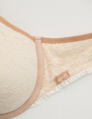Show Off Vintage Lace Plunge Push Up Bra