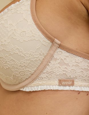 Show Off Vintage Lace Plunge Push Up Bra