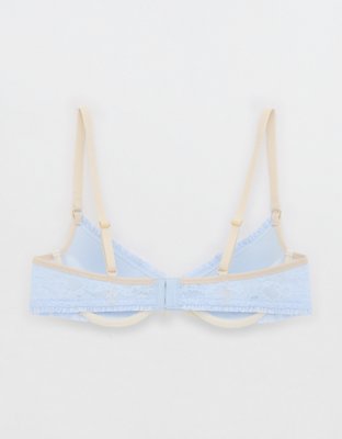 Show Off Vintage Lace Plunge Push Up Bra
