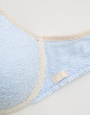 Show Off Vintage Lace Plunge Push Up Bra