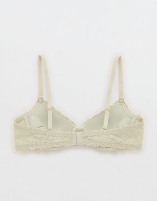 Show Off Vintage Lace Plunge Push Up Bra