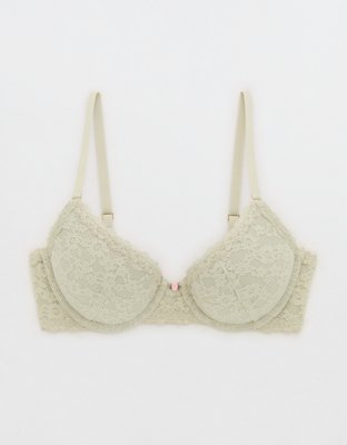 Show Off Vintage Lace Plunge Push Up Bra