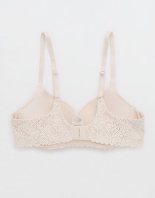 Sunnie Demi Push Up Blossom Lace Trim Bra