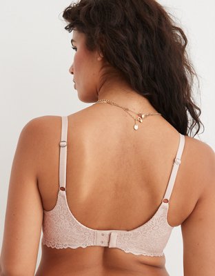 Sunnie Bra de Media Copa y Encaje Blossom con Ribete y Pushup