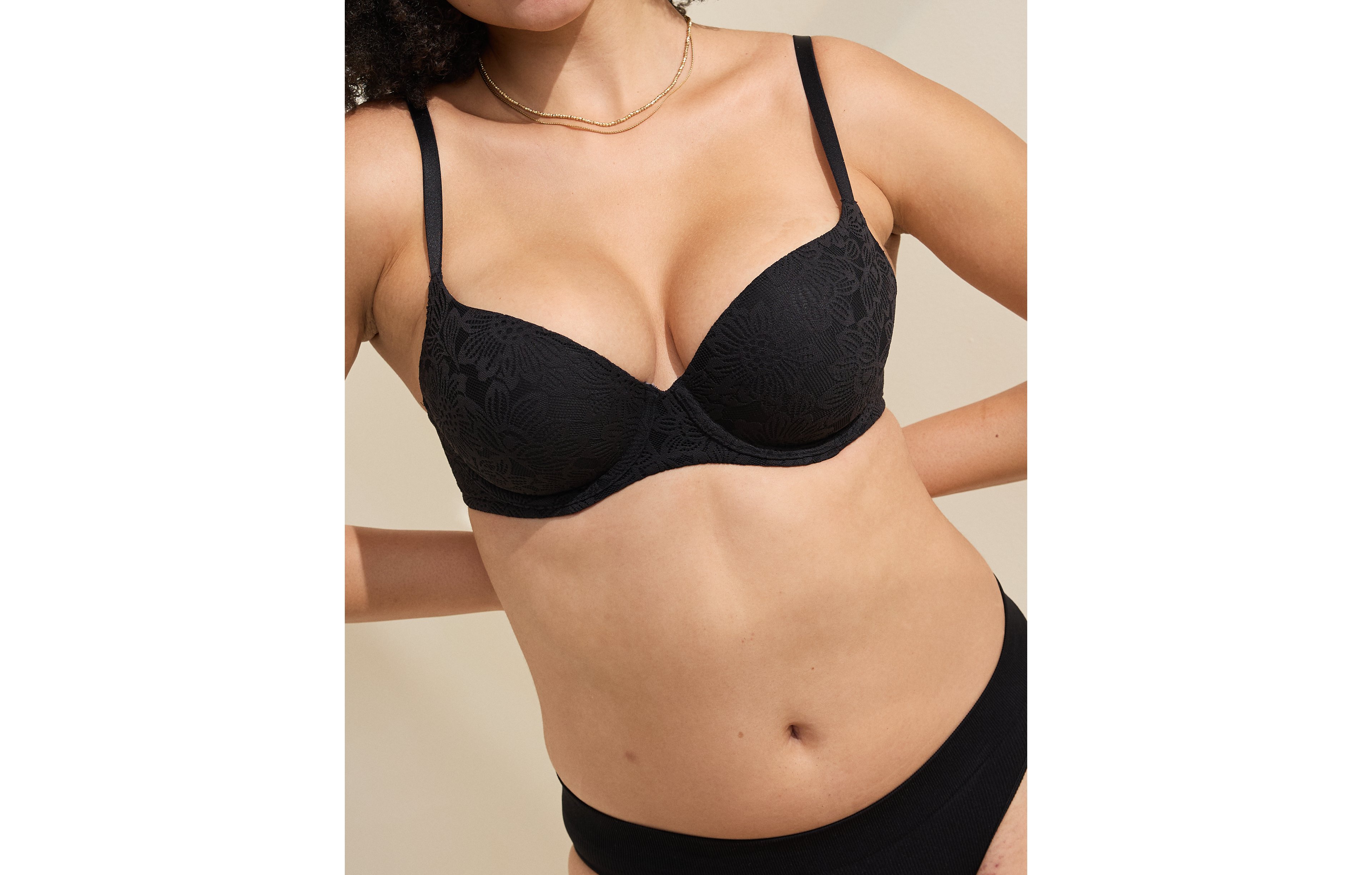 Sunnie Bloom Lace Demi Push Up Bra