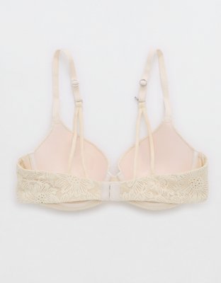 Sunnie Bra de Media Copa con Encaje Bloom, Pushup y Tiras