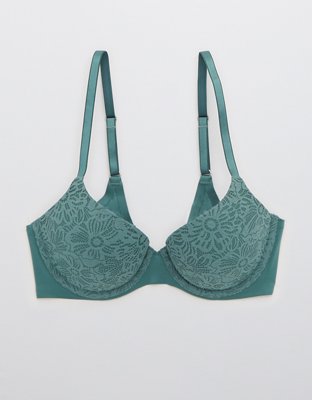 Aerie Real Sunnie Demi Push Up Blossom Lace Bra