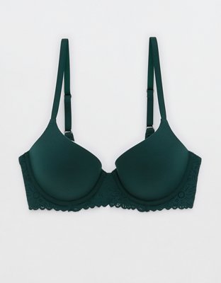 Aerie Real Sunnie Wireless Push Up Bra: demi padded racerback no clasp blue  lace - International Society of Hypertension