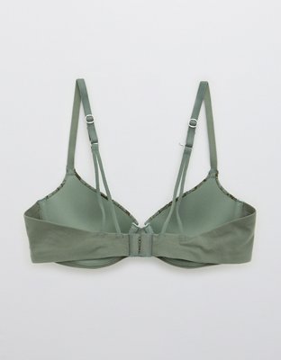 Aerie Real Sunnie Demi Push Up Blossom Lace Bra