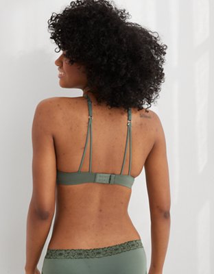 Aerie Real Sunnie Demi Push Up Blossom Lace Bra