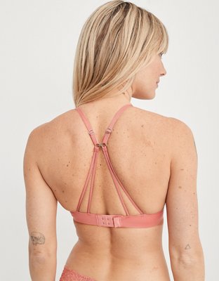 Aerie Real Sunnie Demi Push Up Blossom Lace Bra