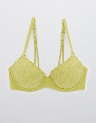 Buy Aerie Real Sunnie Wireless Push Up Ombre Lace Bra online